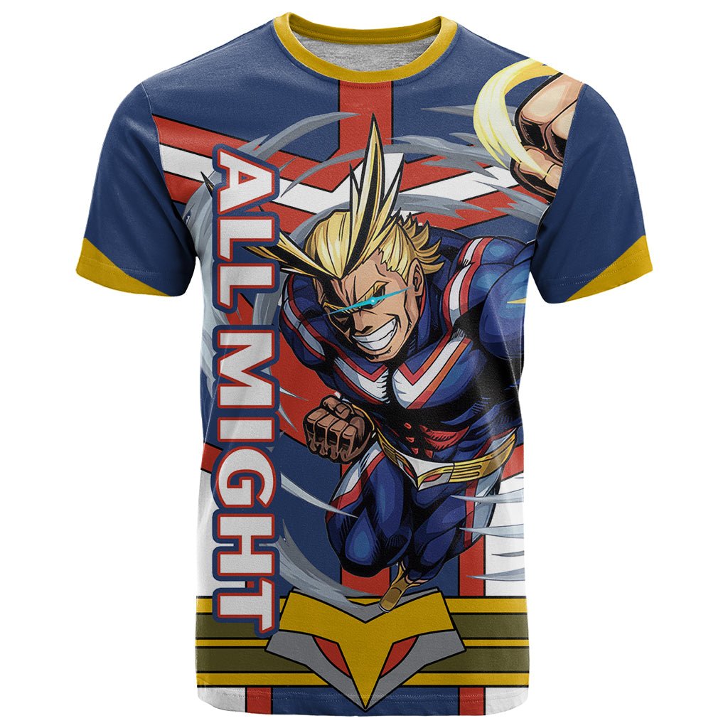 All Might T Shirt My Hero Academia TS04 - The Mazicc - Adult - S - Multicolor