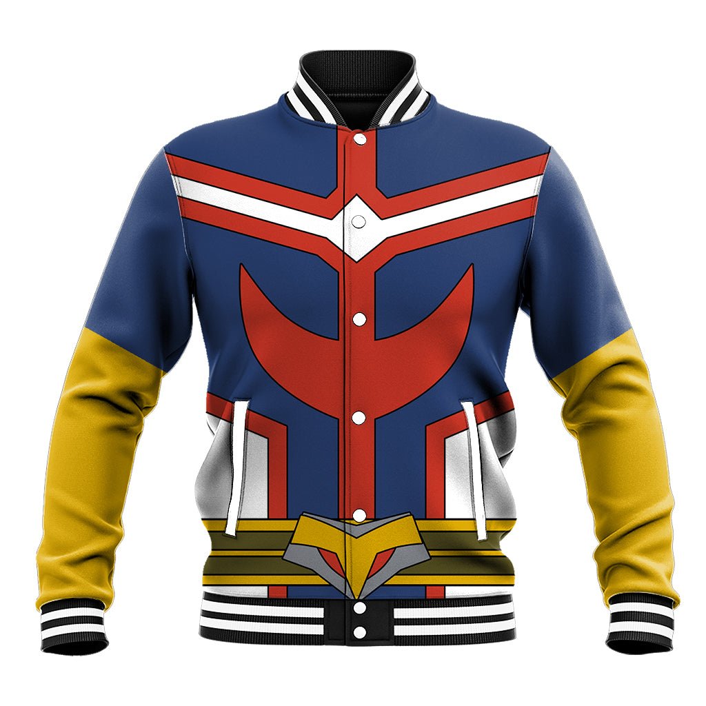 All Might Uniform Baseball Jacket My Hero Academia TS04 - The Mazicc - Unisex - S - Multicolor