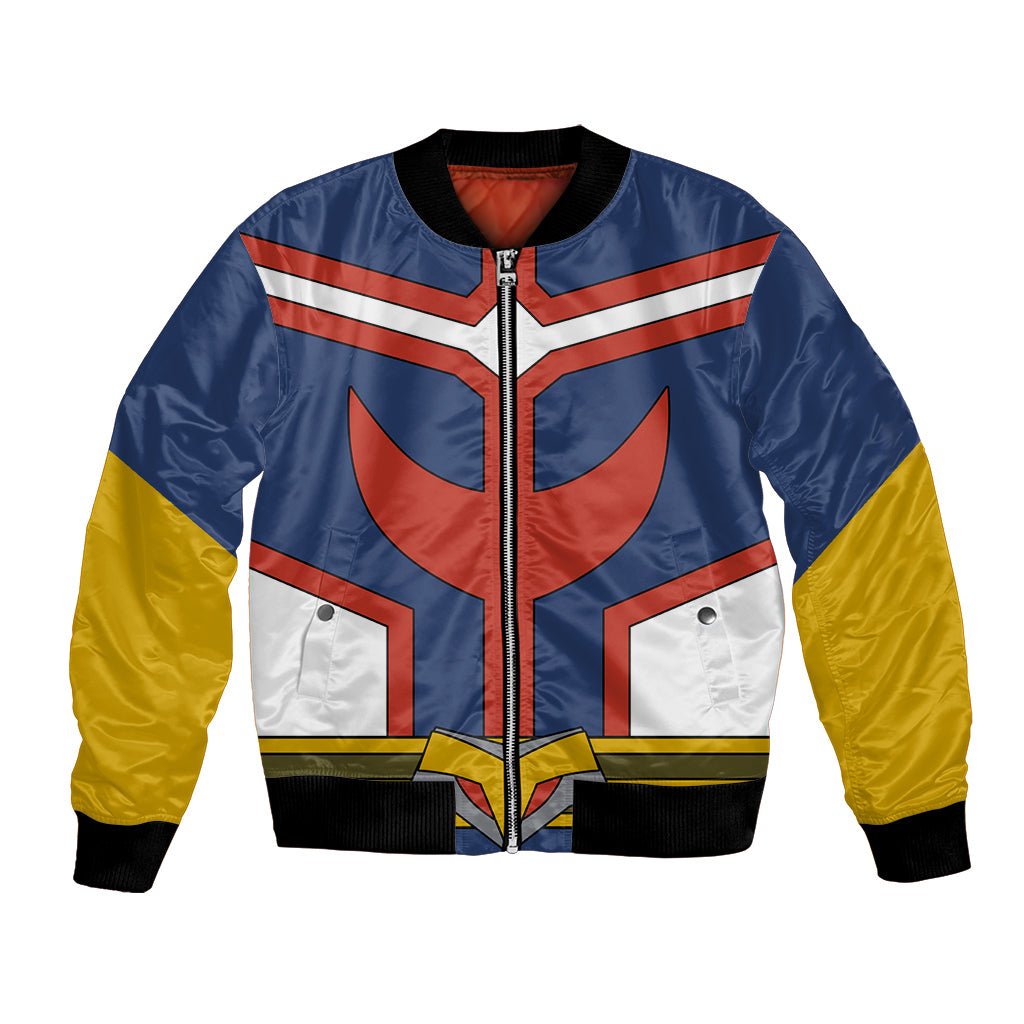 All Might Uniform Bomber Jacket My Hero Academia TS04 - The Mazicc - Unisex - S - Multicolor