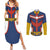 All Might Uniform Couples Matching Summer Maxi Dress and Long Sleeve Button Shirt My Hero Academia TS04 - The Mazicc - S - S - Multicolor