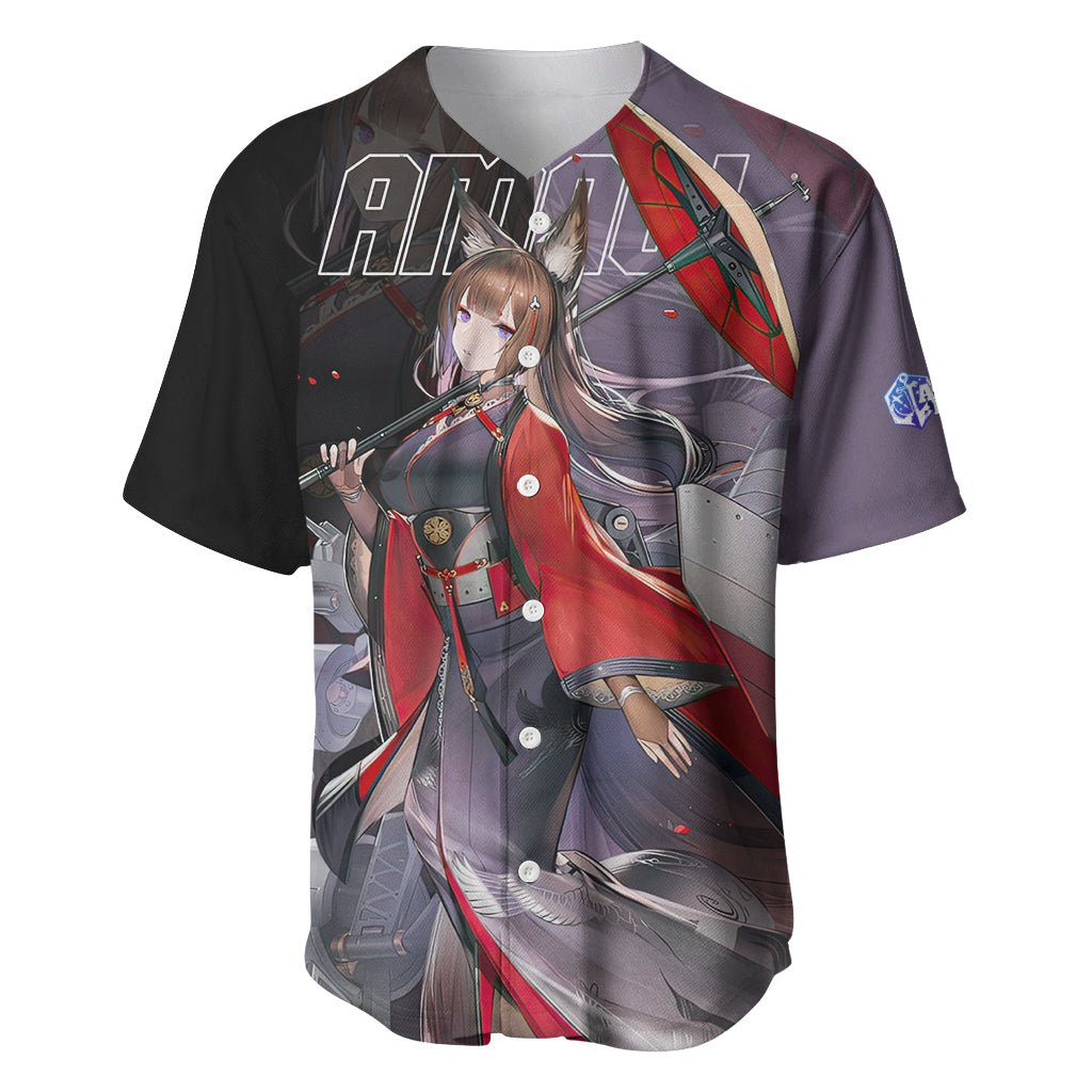 Amagi - Azur Lane Baseball Jersey Anime Game Style TS04 - The Mazicc - S - Black/Purple -