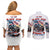 America Jeep Couples Matching Off Shoulder Short Dress and Long Sleeve Button Shirt I'm The Black Jeep Of The Family DT01 - The Mazicc - S - S - White