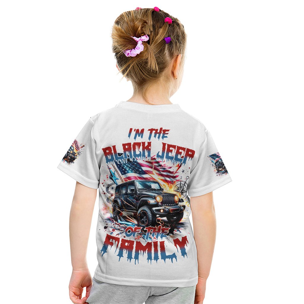 America Jeep Kid T Shirt I'm The Black Jeep Of The Family DT01 - The Mazicc - Toddler 2/Size 00 - White -