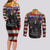 America Live It Love it Or Get the Hell Out Couples Matching Long Sleeve Bodycon Dress and Long Sleeve Button Shirts TS04 - The Mazicc - S - S - Multicolor