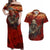 America Live It - Love It Or Get The Hell Out Couples Matching Off Shoulder Maxi Dress and Hawaiian Shirt TS04 - The Mazicc - S - S - Multicolor