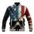 American Flag Skull Baseball Jacket I'm Not Anti - Social I'm Just Not User Friendly TS04 - The Mazicc - Unisex - S - Multicolor