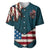 American Flag Skull Baseball Jersey I'm an American I Have The Right To Bear Arms Your Approval Is Not Required TS04 - The Mazicc - S - Dark Cyan -