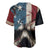 American Flag Skull Baseball Jersey I'm Not Anti - Social I'm Just Not User Friendly TS04 - The Mazicc - S - Multicolor -