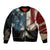 American Flag Skull Bomber Jacket I'm Not Anti - Social I'm Just Not User Friendly TS04 - The Mazicc - Unisex - S - Multicolor