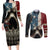 American Flag Skull Couples Matching Long Sleeve Bodycon Dress and Long Sleeve Button Shirts I'm Not Anti - Social I'm Just Not User Friendly TS04 - The Mazicc - S - S - Multicolor