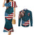 American Flag Skull Couples Matching Mermaid Dress and Long Sleeve Button Shirts I'm an American I Have The Right To Bear Arms Your Approval Is Not Required TS04 - The Mazicc - S - S - Dark Cyan