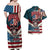 American Flag Skull Couples Matching Off Shoulder Maxi Dress and Hawaiian Shirt I'm an American I Have The Right To Bear Arms Your Approval Is Not Required TS04 - The Mazicc - S - S - Dark Cyan