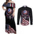 American Flag Skull Couples Matching Off Shoulder Maxi Dress and Long Sleeve Button Shirts Sorry If My Patriotism Offends You Trust Me TS04 - The Mazicc - S - S - Black Grunge