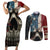 American Flag Skull Couples Matching Short Sleeve Bodycon Dress and Long Sleeve Button Shirts I'm Not Anti - Social I'm Just Not User Friendly TS04 - The Mazicc - S - S - Multicolor