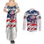 American Flag Skull Couples Matching Summer Maxi Dress and Long Sleeve Button Shirt DT02 - The Mazicc - S - S - White