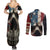 American Flag Skull Couples Matching Summer Maxi Dress and Long Sleeve Button Shirts I'm Not Anti - Social I'm Just Not User Friendly TS04 - The Mazicc - S - S - Multicolor