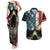 American Flag Skull Couples Matching Tank Maxi Dress and Hawaiian Shirt I'm Not Anti - Social I'm Just Not User Friendly TS04 - The Mazicc - S - S - Multicolor