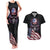 American Flag Skull Couples Matching Tank Maxi Dress and Hawaiian Shirt Sorry If My Patriotism Offends You Trust Me TS04 - The Mazicc - S - S - Black Grunge