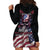 American Flag Skull Hoodie Dress Sorry If My Patriotism Offends You Trust Me TS04 - The Mazicc - XS - Black Grunge -