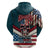 American Flag Skull Hoodie I'm an American I Have The Right To Bear Arms Your Approval Is Not Required TS04 - The Mazicc - Pullover Hoodie - S - Dark Cyan