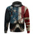 American Flag Skull Hoodie I'm Not Anti - Social I'm Just Not User Friendly TS04 - The Mazicc - Pullover Hoodie - S - Multicolor