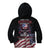 American Flag Skull Kid Hoodie Sorry If My Patriotism Offends You Trust Me TS04 - The Mazicc - Hoodie - Toddler 2T - Black Grunge