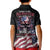 American Flag Skull Kid Polo Shirt Sorry If My Patriotism Offends You Trust Me TS04 - The Mazicc - Kid - Toddler 2T - Black Grunge