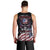 American Flag Skull Men Tank Top Sorry If My Patriotism Offends You Trust Me TS04 - The Mazicc - XS - Black Grunge -