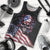 American Flag Skull Men Tank Top Sorry If My Patriotism Offends You Trust Me TS04 - The Mazicc - XS - Black Grunge -