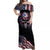 American Flag Skull Off Shoulder Maxi Dress Sorry If My Patriotism Offends You Trust Me TS04 - The Mazicc - Women - S - Black Grunge