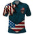 American Flag Skull Polo Shirt I'm an American I Have The Right To Bear Arms Your Approval Is Not Required TS04 - The Mazicc - Adult - S - Dark Cyan