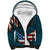 American Flag Skull Sherpa Hoodie I'm an American I Have The Right To Bear Arms Your Approval Is Not Required TS04 - The Mazicc - Unisex - S - Dark Cyan