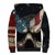 American Flag Skull Sherpa Hoodie I'm Not Anti - Social I'm Just Not User Friendly TS04 - The Mazicc - Unisex - S - Multicolor