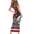 American Flag Skull Short Sleeve Bodycon Dress I'm an American I Have The Right To Bear Arms Your Approval Is Not Required TS04 - The Mazicc - Long Dress - S - Dark Cyan