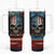 American Flag Skull Tumbler With Handle I'm Not Anti - Social I'm Just Not User Friendly TS04 - The Mazicc - One Size: 40 oz - Multicolor -