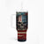 American Flag Skull Tumbler With Handle I'm Not Anti - Social I'm Just Not User Friendly TS04 - The Mazicc - One Size: 40 oz - Multicolor -