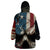 American Flag Skull Wearable Blanket Hoodie I'm Not Anti - Social I'm Just Not User Friendly TS04 - The Mazicc - Adult - One Size - Multicolor