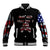 American Jeep Baseball Jacket American Flag Jeep Life DT01 - The Mazicc - Unisex - S - Black