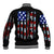 American Jeep Baseball Jacket American Flag Jeep Life DT01 - The Mazicc - Unisex - S - Black