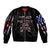 American Jeep Bomber Jacket American Flag Jeep Life DT01 - The Mazicc - Unisex - S - Black