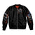 American Jeep Bomber Jacket Never Underestimate An Old Man With A Jeep DT01 - The Mazicc - Unisex - S - Black