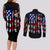 American Jeep Couples Matching Long Sleeve Bodycon Dress and Long Sleeve Button Shirt American Flag Jeep Life DT01 - The Mazicc - S - S - Black