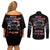 American Jeep Couples Matching Off Shoulder Short Dress and Long Sleeve Button Shirt Never Underestimate An Old Man With A Jeep DT01 - The Mazicc - S - S - Black