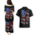 American Jeep Couples Matching Puletasi and Hawaiian Shirt American Flag Jeep Life DT01 - The Mazicc - S - S - Black