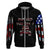 American Jeep Hoodie American Flag Jeep Life DT01 - The Mazicc - Zip Hoodie - S - Black