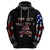 American Jeep Hoodie American Flag Jeep Life DT01 - The Mazicc - Zip Hoodie - S - Black