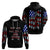 American Jeep Hoodie American Flag Jeep Life DT01 - The Mazicc - Pullover Hoodie - S - Black