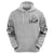 American Jeep Hoodie Sketch Art Jeep Life DT01 - The Mazicc - Zip Hoodie - S - Gray