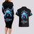 American Skull Couples Matching Long Sleeve Bodycon Dress and Hawaiian Shirt I Talk I Smile But Be Carefull When I Silent DT01 - The Mazicc - S - S - Black