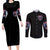 American Skull Couples Matching Long Sleeve Bodycon Dress and Long Sleeve Button Shirt I'm Not Anti Social I'm Just Not User Friendly DT01 - The Mazicc - S - S - Black